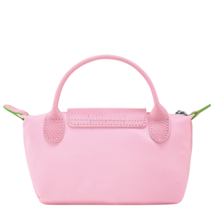 Le Pliage Green Pouch with handle Pink - Image 4