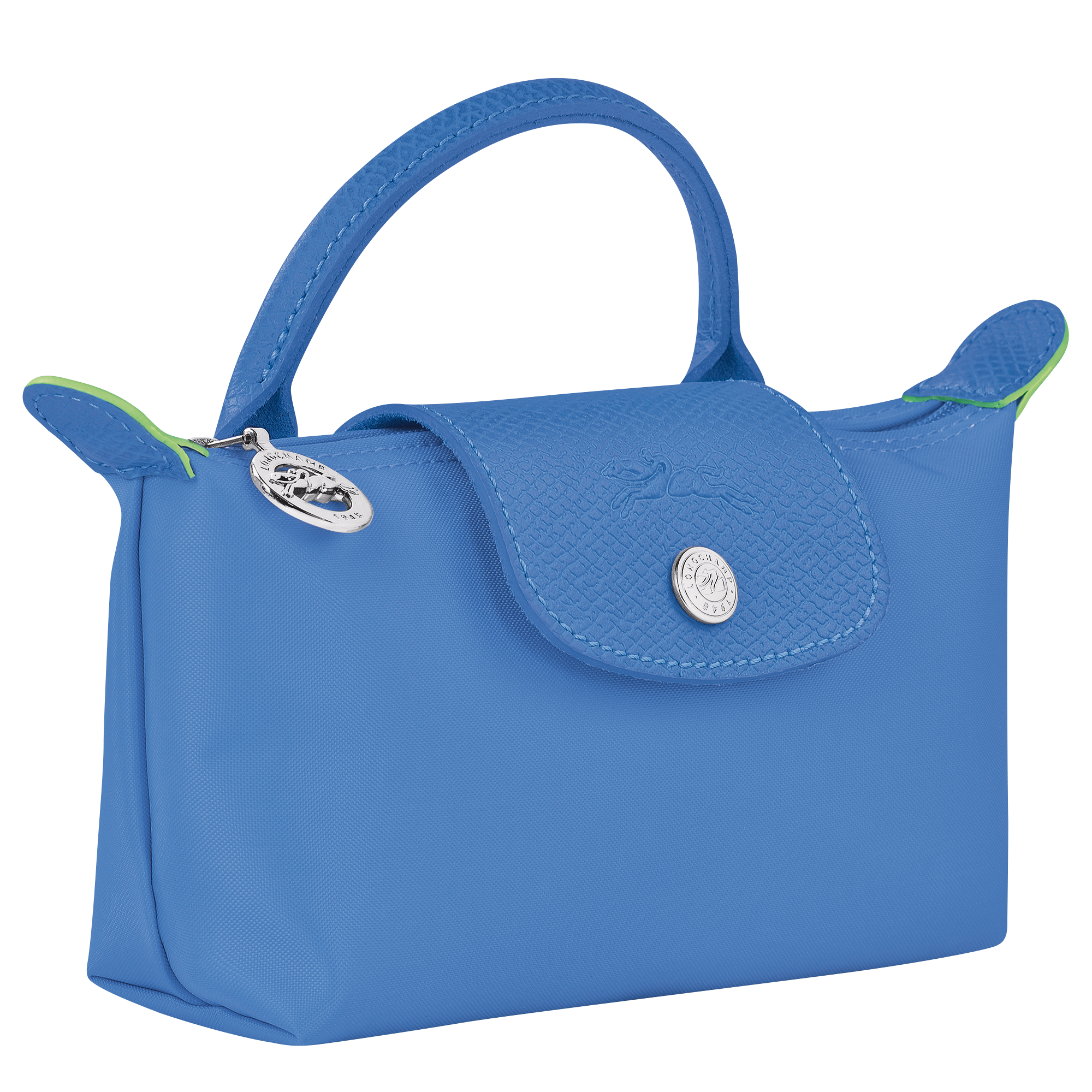Le Pliage Green Pouch with handle Cornflower - Image 3