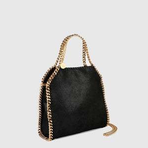 Stella McCartney Falabella Mini Tote Bag Black Gold - Image 2