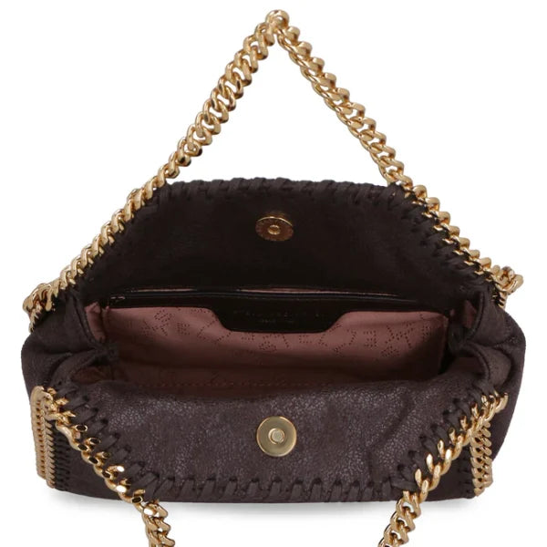 Stella McCartney Falabella Tiny Tote Bag Brown - Image 6