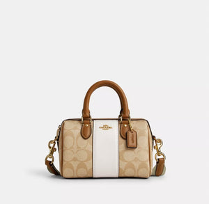 Coach Mini Rowan Crossbody in Signature Canvas with Stripe