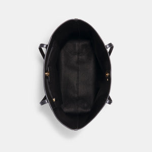 Coach City Tote Bag In Signature Canvas Brown Black - Image 3