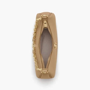 MARC JACOBS The Curve Leather Shoulder Bag - CAMEL - Image 4
