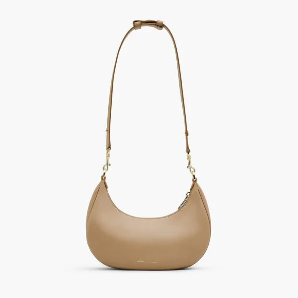 MARC JACOBS The Curve Leather Shoulder Bag - CAMEL - Image 3