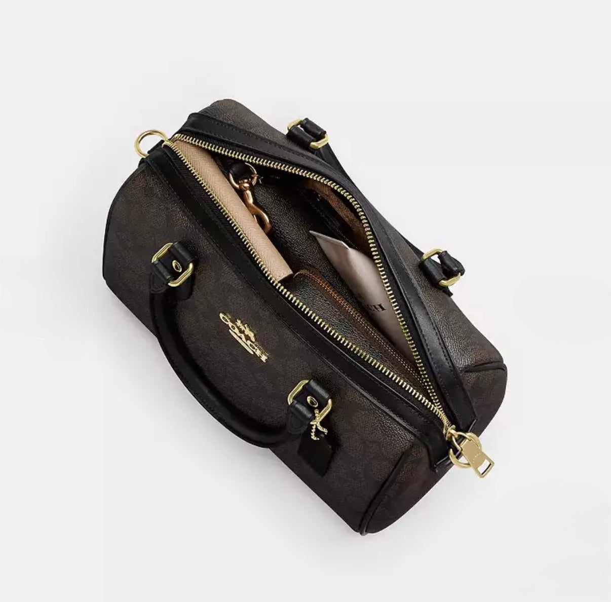 Coach Rowan Satchel in Signature Canvas M