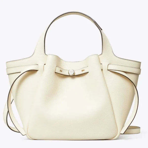 Tory Burch Small Romy Tote Light Cream - Image 2