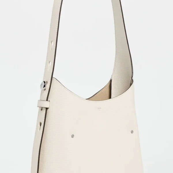 Tory Burch Small Romy Hobo Bag Light Cream - Image 3