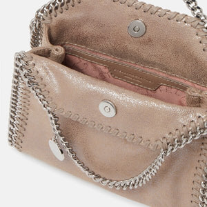 Stella McCartney Falabella Tiny Tote Bag Black Pink pearl - Image 3