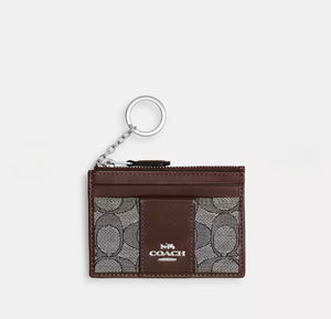 Coach Mini Skinny ID Case in Signature Jacquard