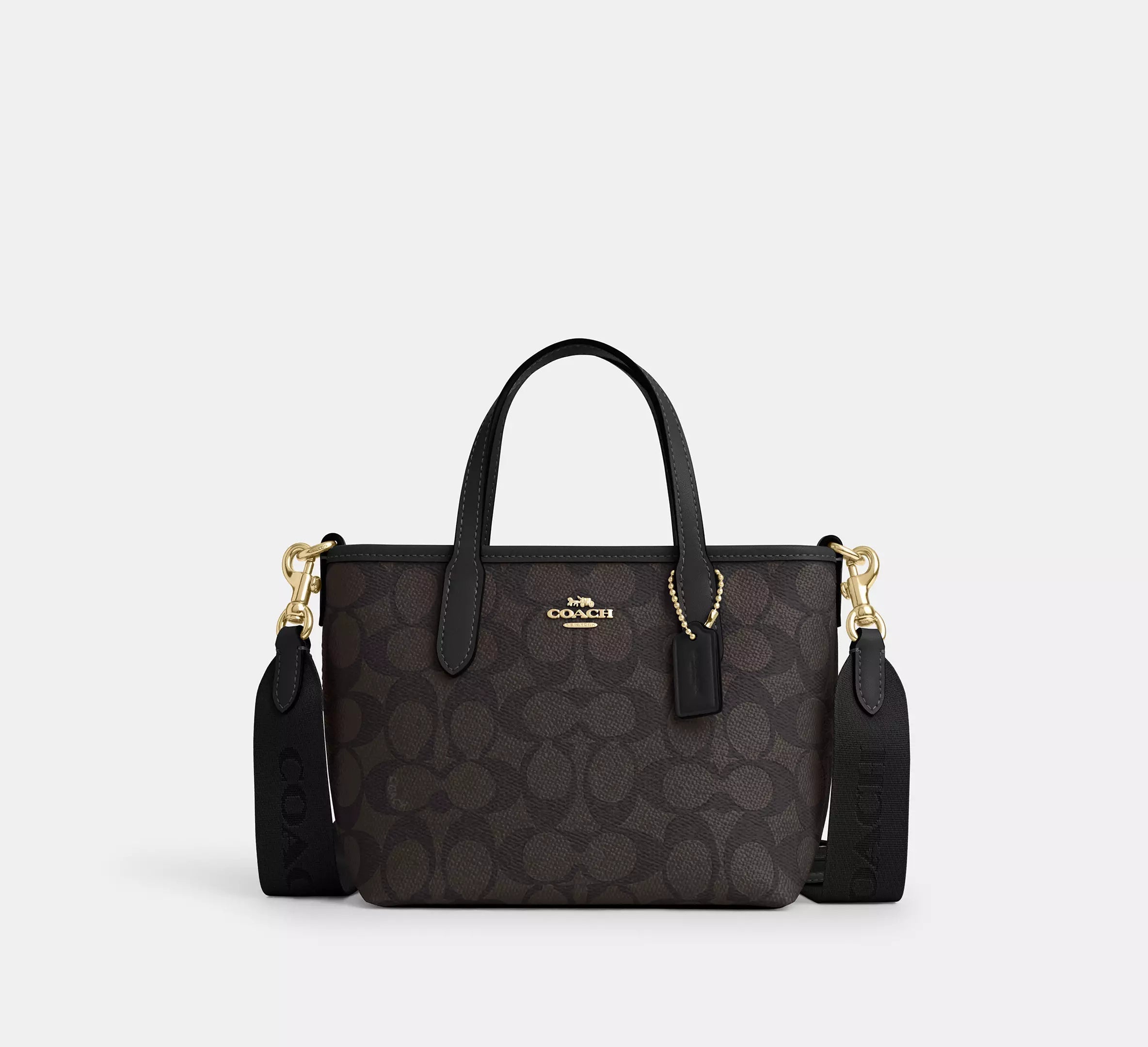 Coach City Mini Tote Bag In Signature Canvas - original Coach - Dazz