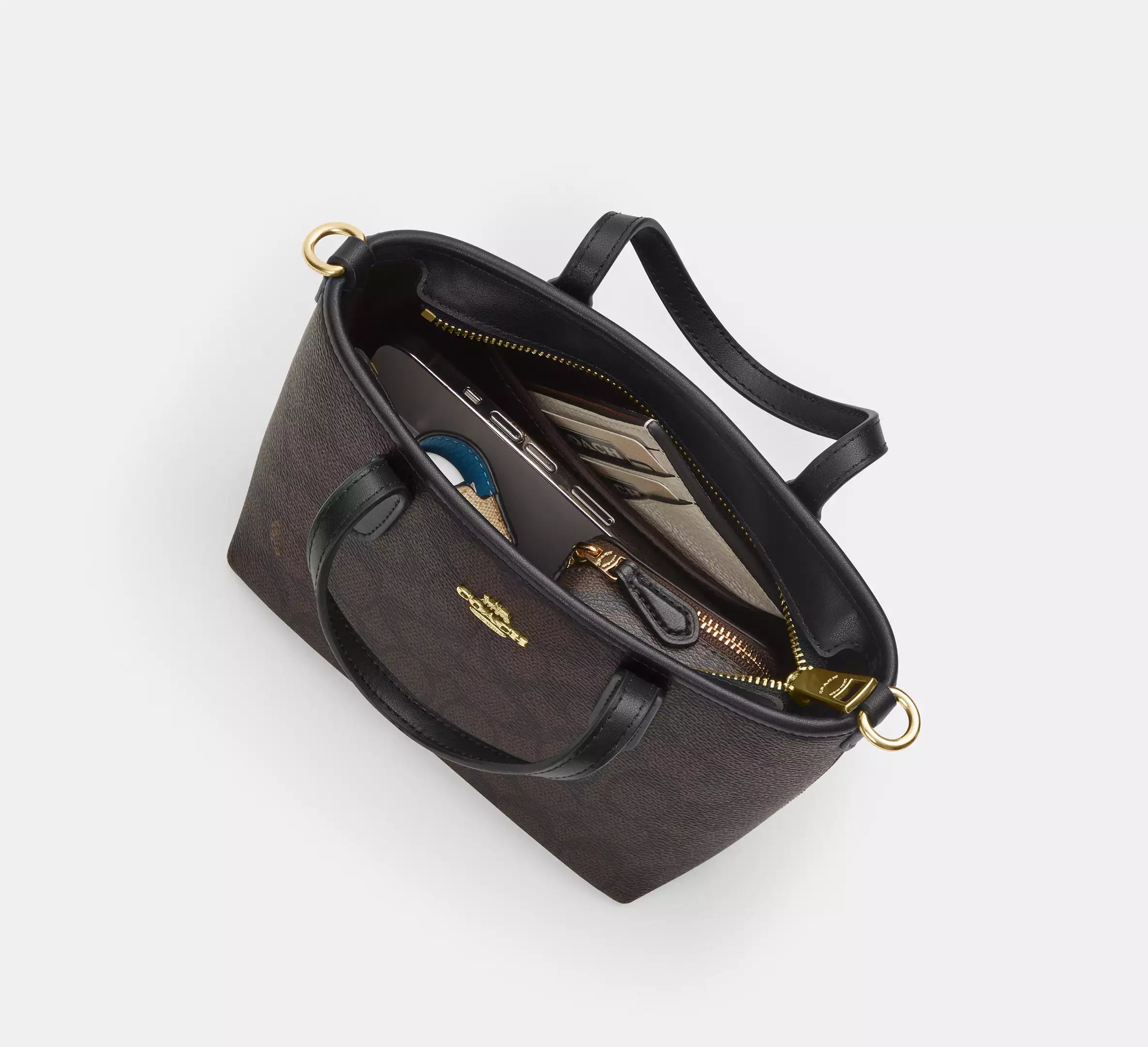 Coach City Mini Tote Bag In Signature Canvas - original Coach - Dazz