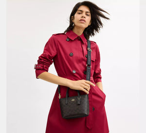 Coach City Mini Tote Bag In Signature Canvas - original Coach - Dazz