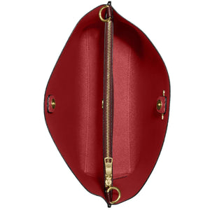 Mollie Bucket Bag 22 In Signature Canvas in Brown / Red - Image 5