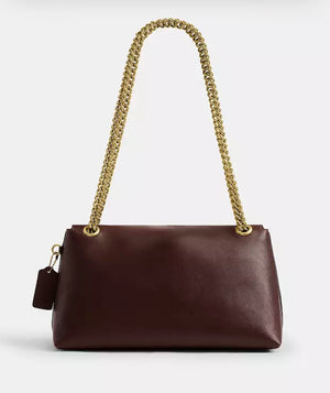 Coach Chelsea Shoulder Bag 30 with Chain in dark brown