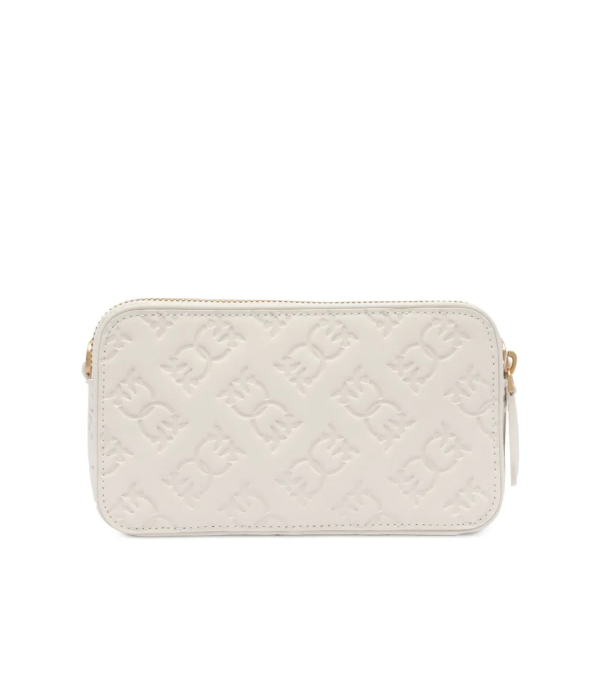 white Pinko Logo-Embossed Mini Camera Bag