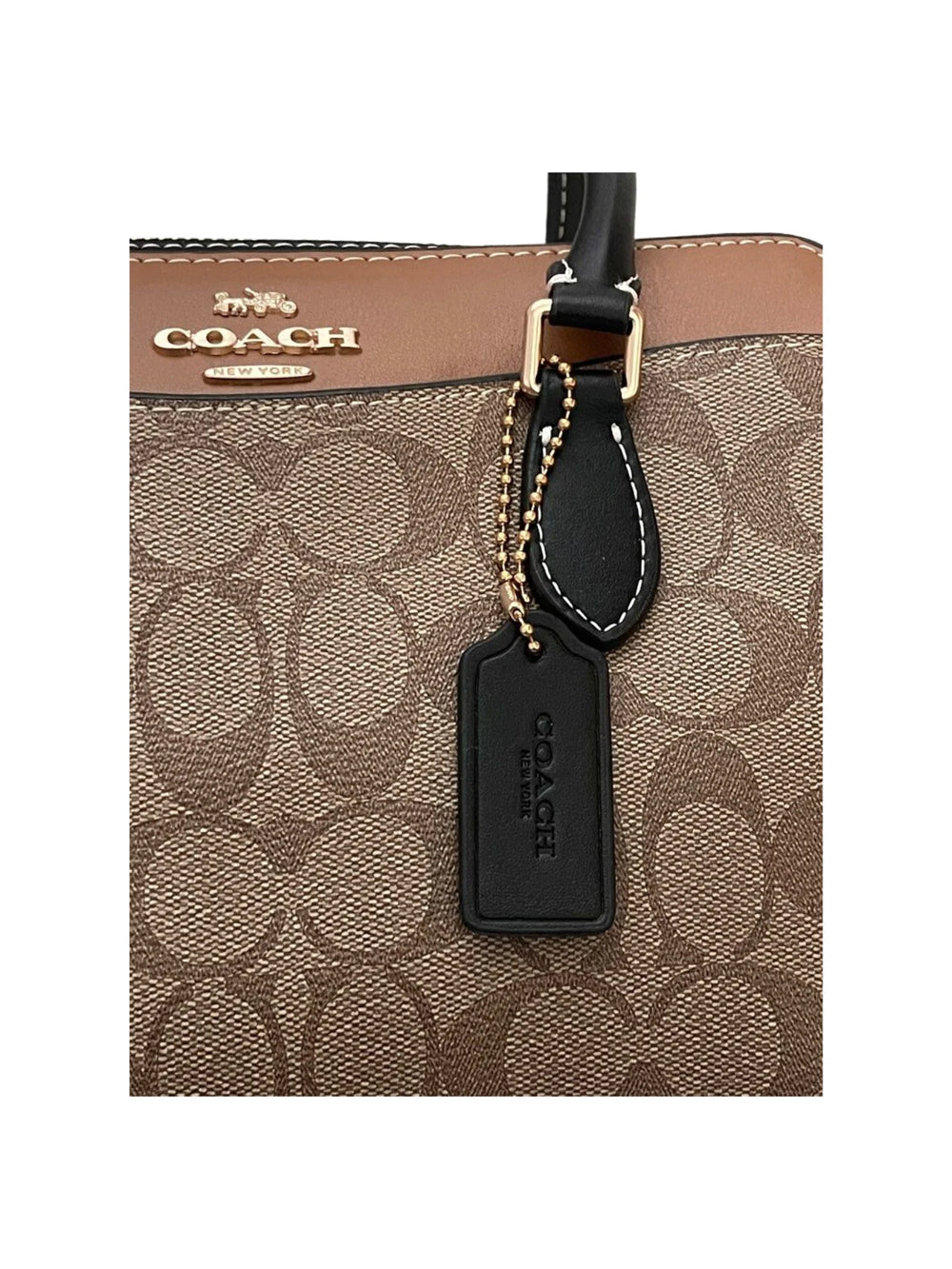 Signature Mini Darcie Carryall Crossbody Bag Khaki Multi - original Coach - Dazz