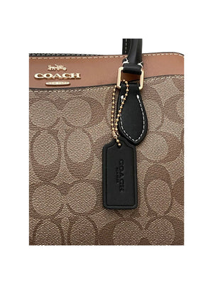 Signature Mini Darcie Carryall Crossbody Bag Khaki Multi - original Coach - Dazz
