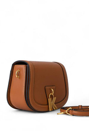 Karl Lagerfeld Brown K/Lock Medium Crossbody Bag - original Karl Lagerfeld - Dazz