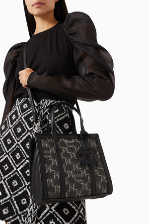 K/Ikonik 2.0 Monogram Tote Bag in black - original Karl Lagerfeld - Dazz