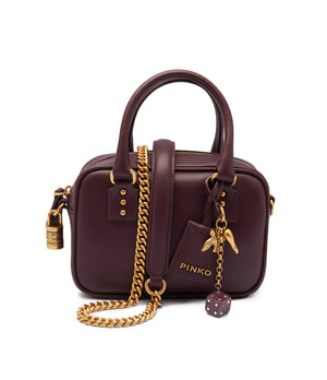Leather shoulder bag BOWLING