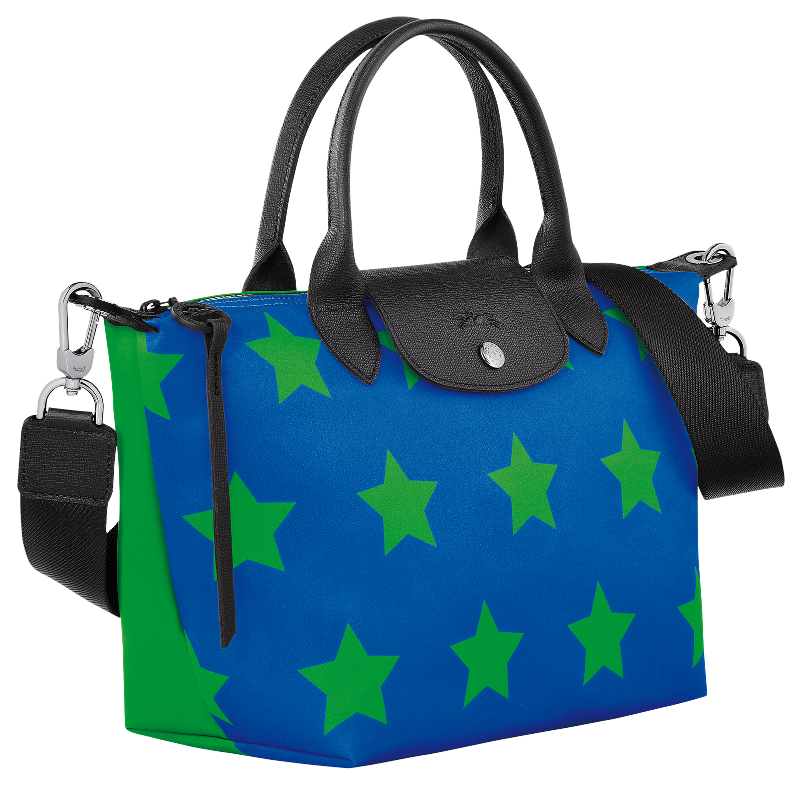 Le Pliage Collection S Handbag Cobalt/Lawn - Image 3
