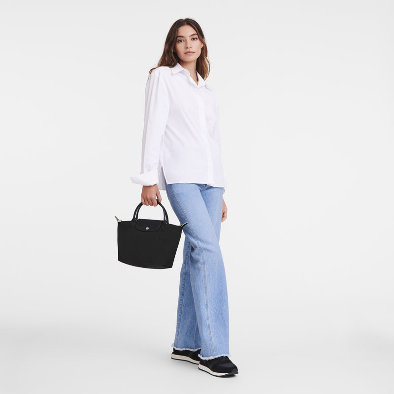 Le Pliage Green S Handbag Black - Image 2