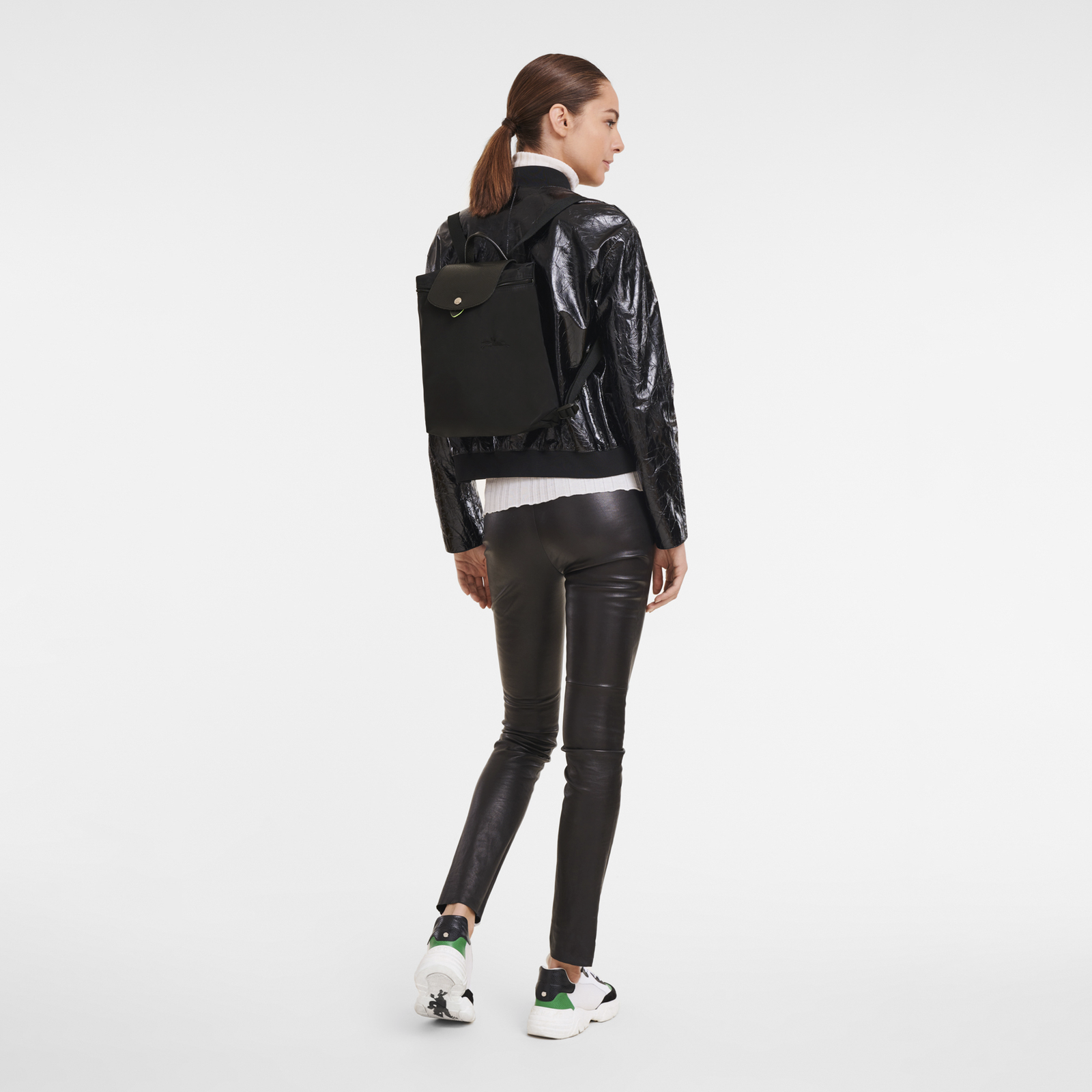 Le Pliage Green M Backpack Black - Image 2