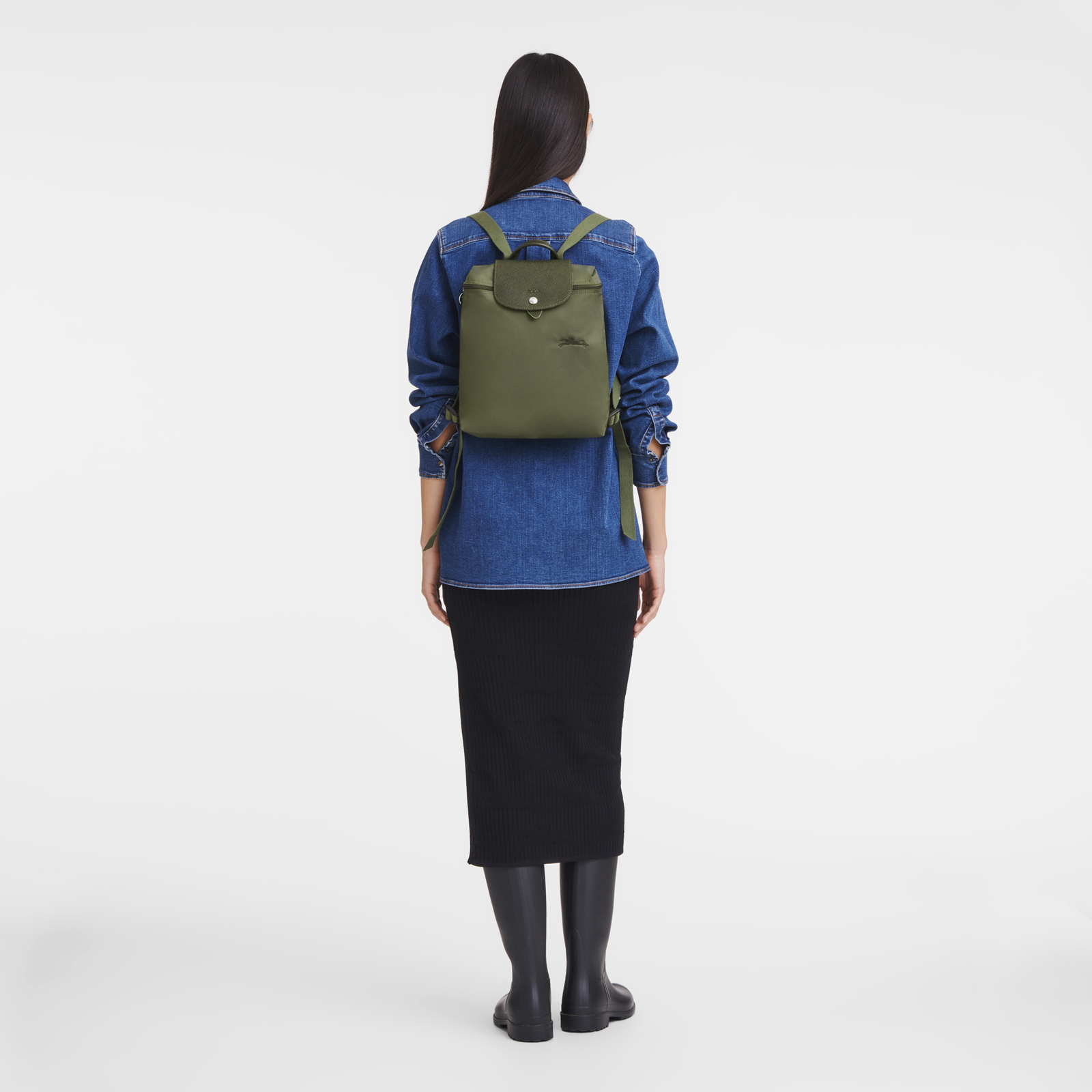 Le Pliage Green M Backpack Forest - Image 2