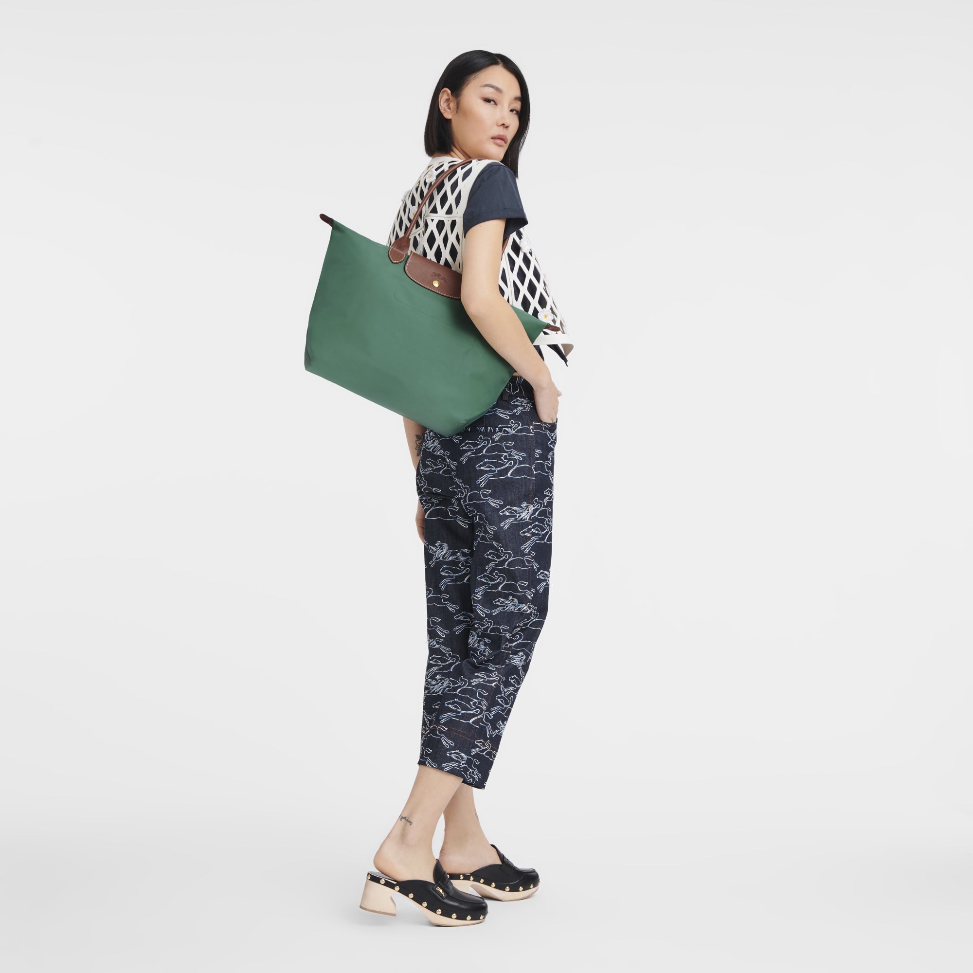 Le Pliage Original L Tote bag Sage - Image 2