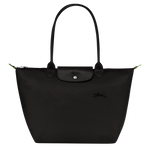 Le Pliage Green L Tote bag Black