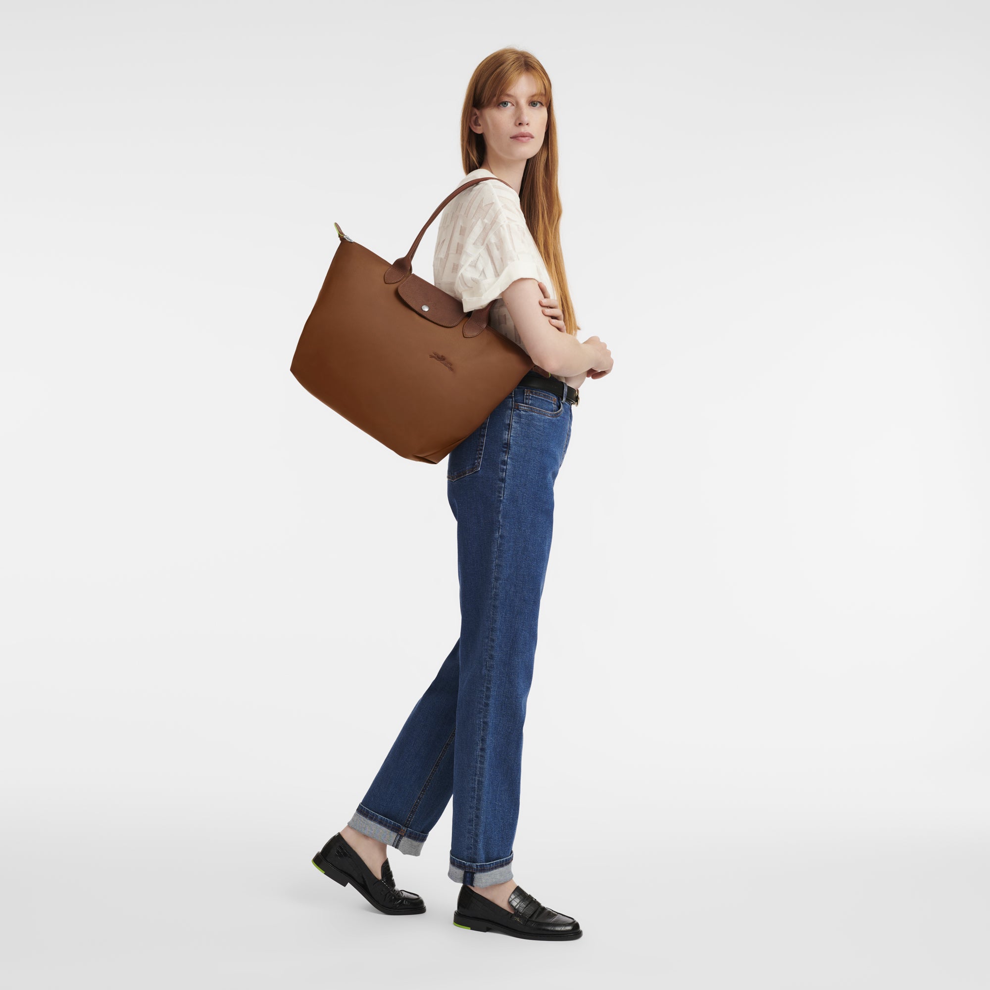 Le Pliage Green L Tote bag Cognac - Image 2