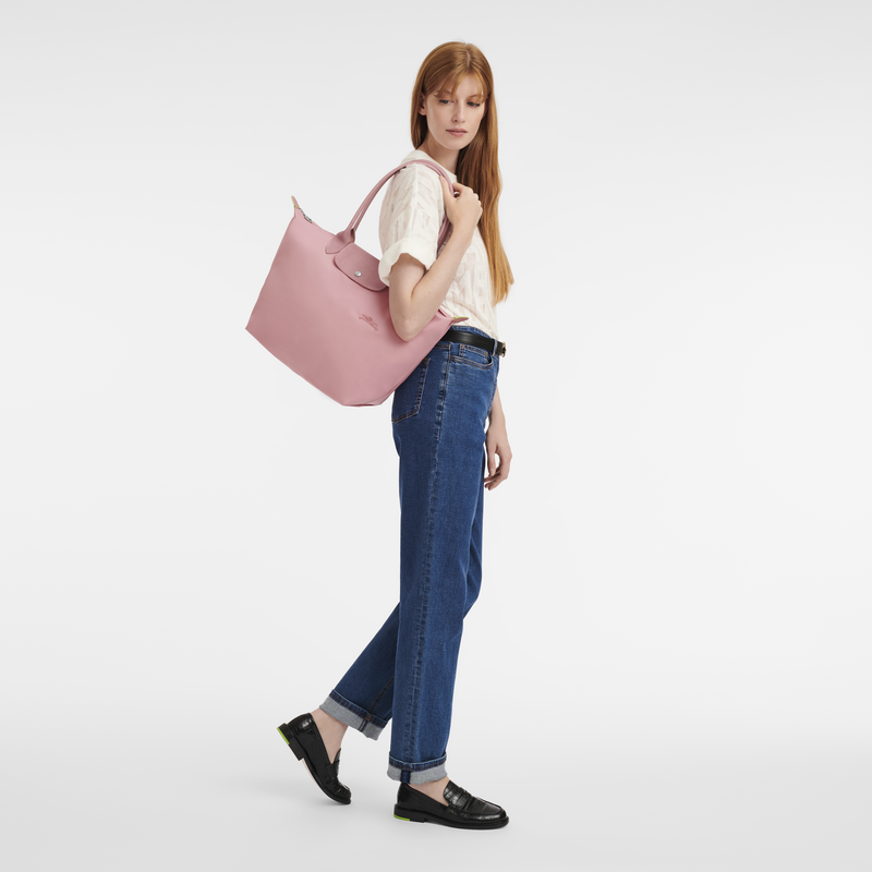 Le Pliage Green L Tote bag Petal Pink - Image 2