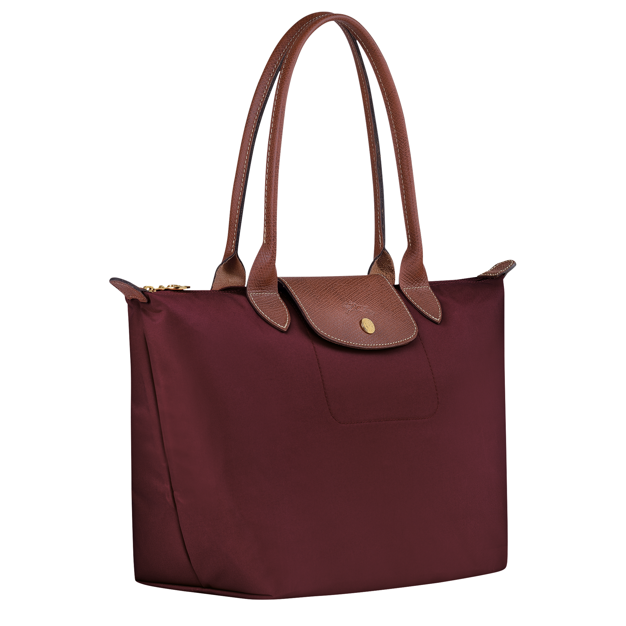 Le Pliage Original M Tote bag Burgundy - Image 3