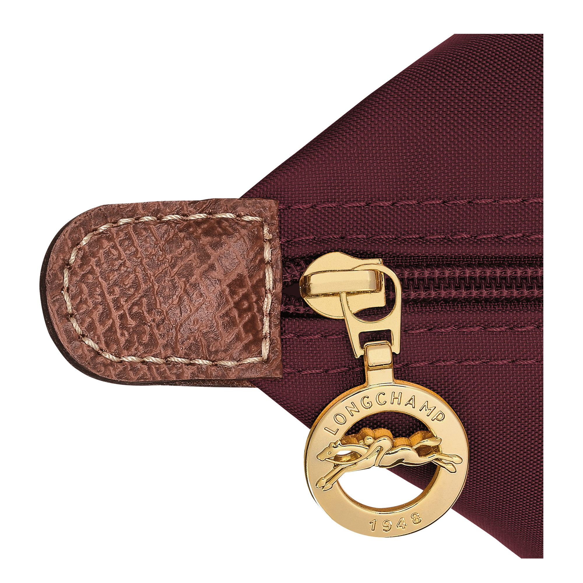 Le Pliage Original M Tote bag Burgundy - Image 5