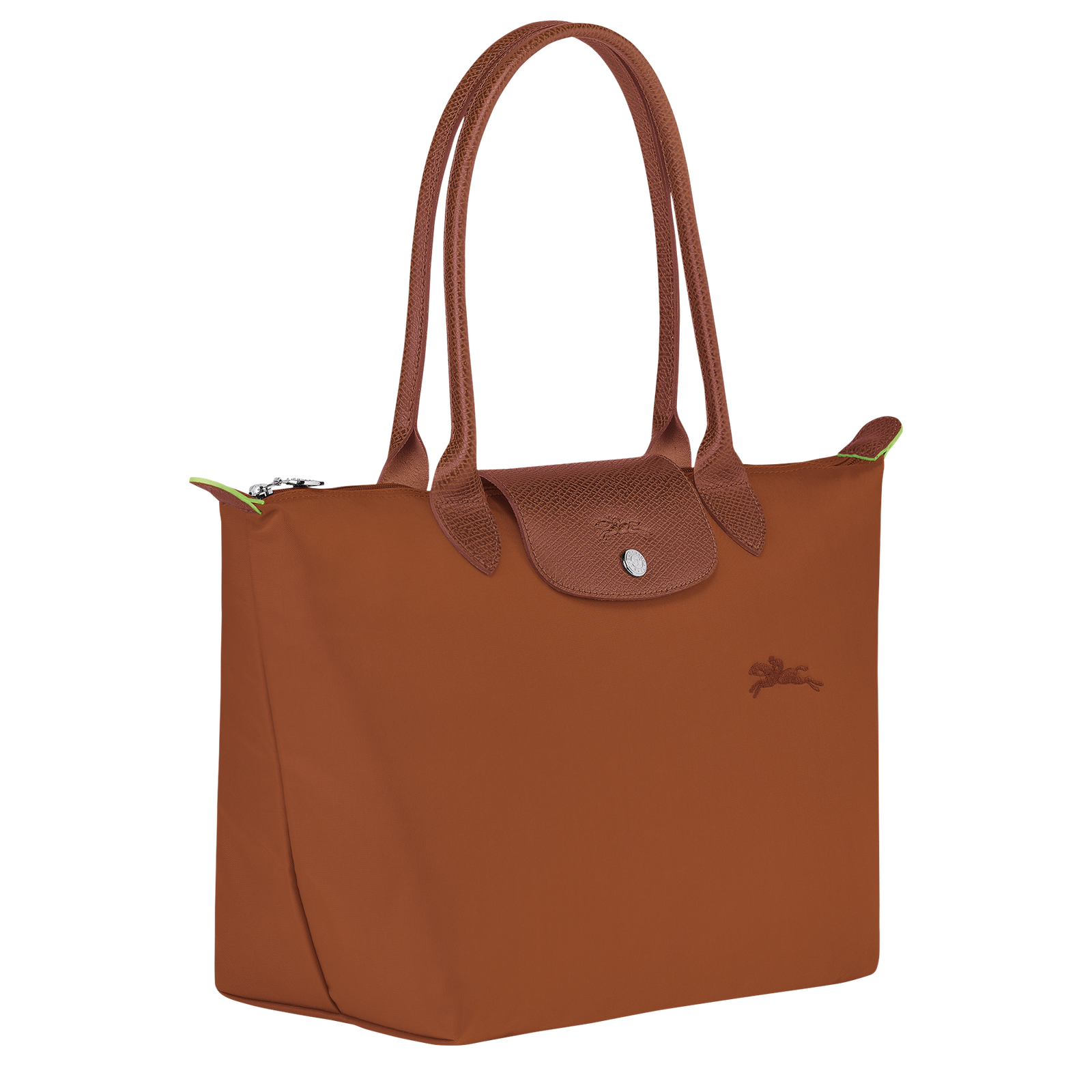 Le Pliage Green M Tote bag Cognac - Image 3