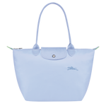 Le Pliage Green M Tote bag Sky Blue