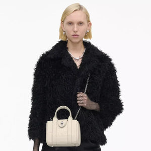 The Marc Jacobs Turnlock Crossbody Tote Bag Cloud White - Image 2