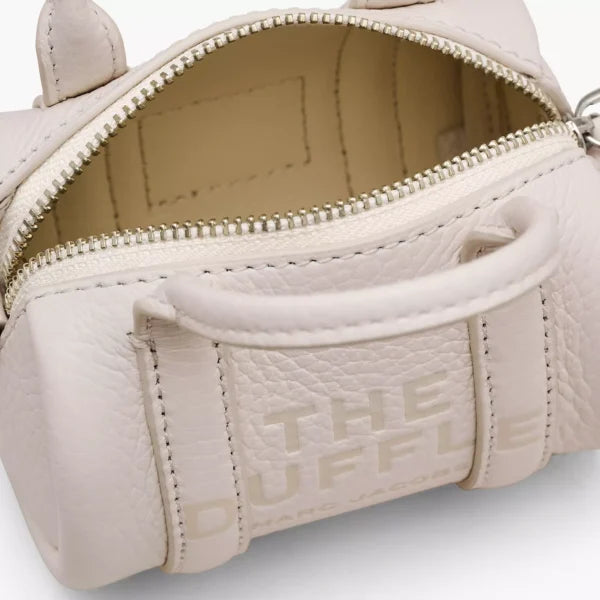 The Marc Jacobs Leather Nano Duffle Crossbody Cotton/Silver - Image 6