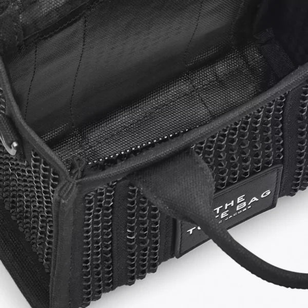 Marc Jacobs The Crystal Canvas Crossbody Tote Bag black crystal - Image 6