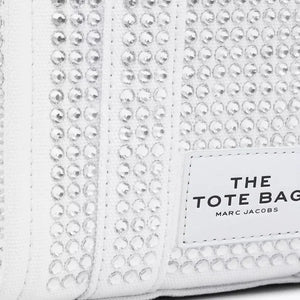 Marc Jacobs The Crystal Canvas Crossbody Tote Bag white crystal - Image 4