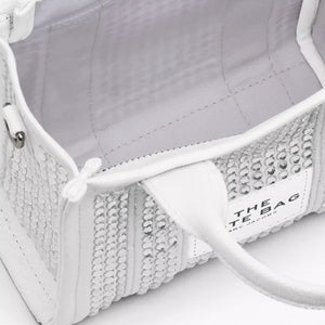 Marc Jacobs The Crystal Canvas Crossbody Tote Bag white crystal - Image 6