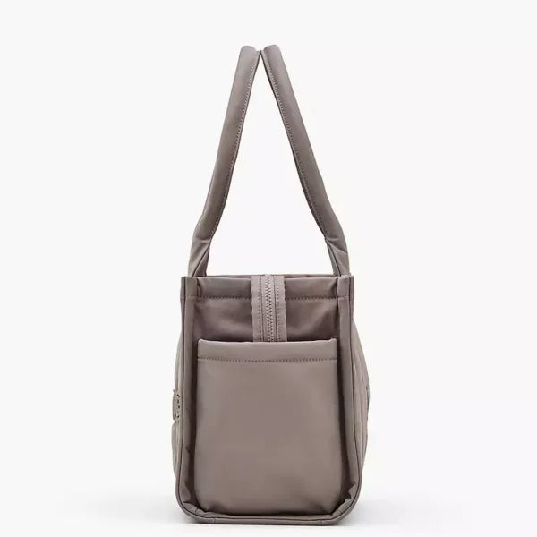 MARC JACOBS The Puffy Nylon Medium Tote Bag - Cement - Image 2
