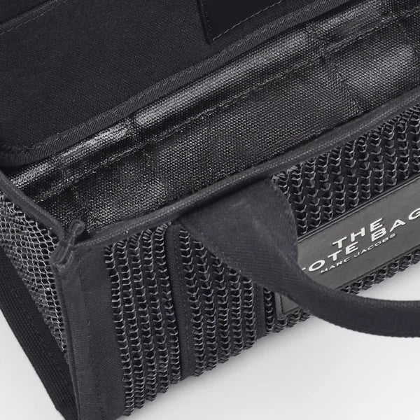 Marc Jacobs The Crystal Canvas Small Tote Bag black crystal - Image 6