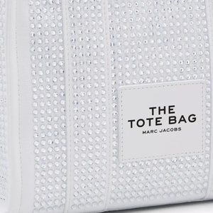 Marc Jacobs The Crystal Canvas Small Tote Bag white crystal - Image 4