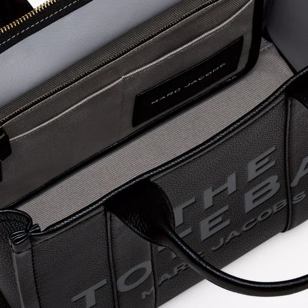 The Marc Jacobs Medium Tote Bag Leather Black - Image 6