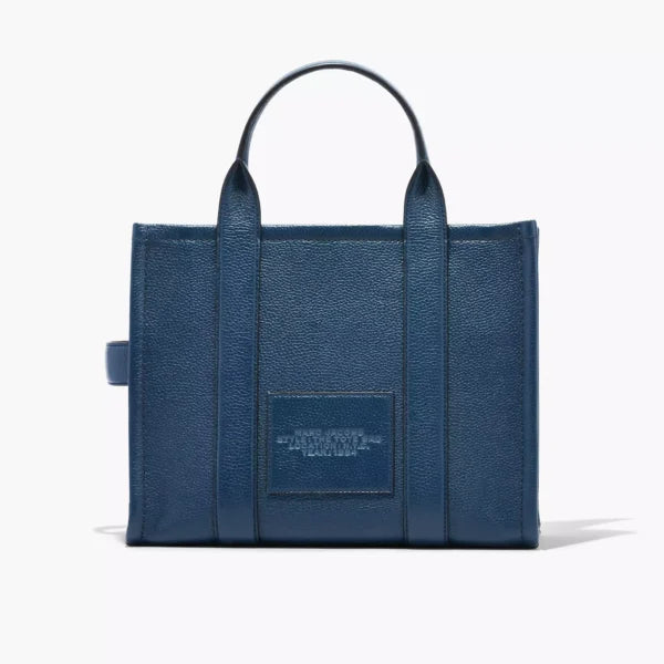 The Marc Jacobs Medium Tote Bag Leather Blue Sea - Image 3