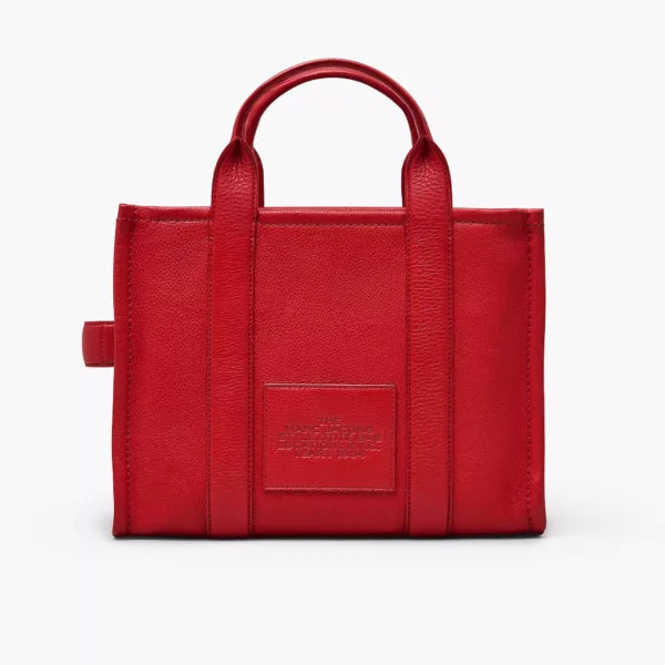 The Marc Jacobs Medium Tote Bag Leather True Red - Image 4