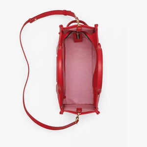 The Marc Jacobs Medium Tote Bag Leather True Red - Image 5