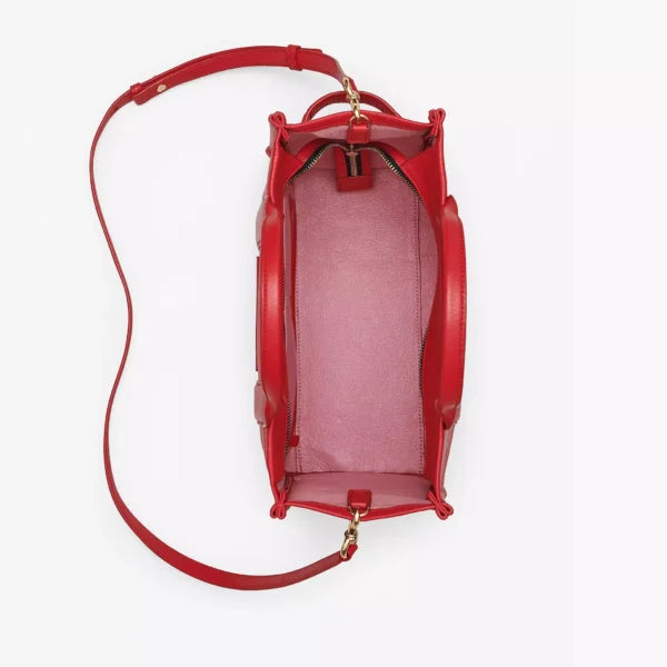 The Marc Jacobs Medium Tote Bag Leather True Red - Image 5
