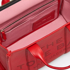 The Marc Jacobs Medium Tote Bag Leather True Red - Image 6